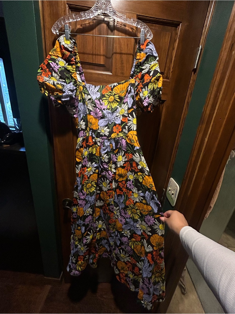 Nooworks Linen Princess Dress in Cosmic Floral